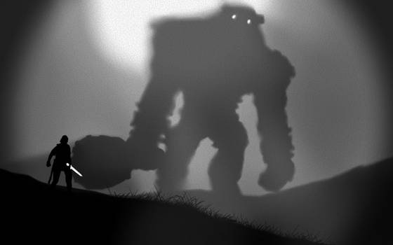 When Shadow of the Colossus meets LIMBO...