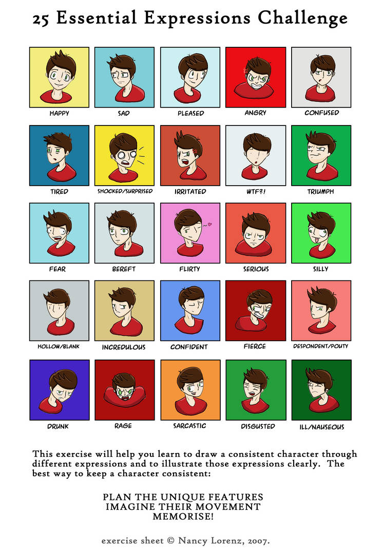 25 Essential Expressions: Spark by ThePlatypusNimrod on DeviantArt