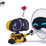 WALL-E N EVE pixel chibi - my version