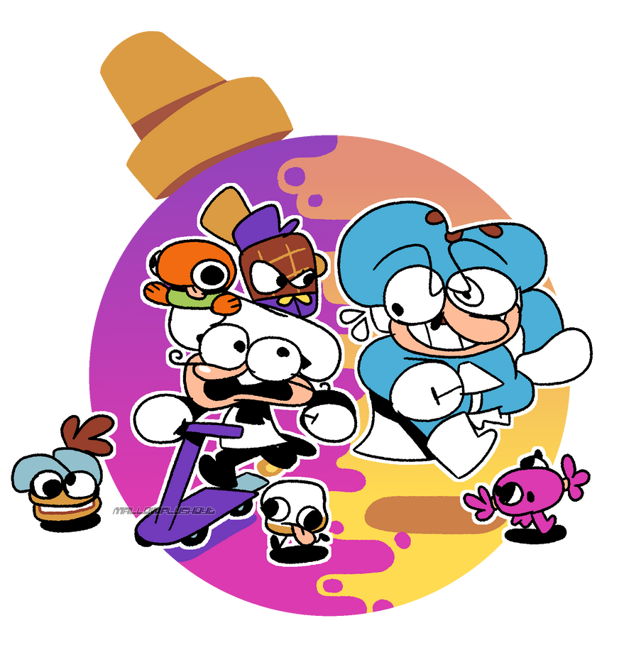 If Peppino and The Noise swapped roles by MallowPlushoYT on DeviantArt