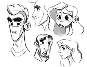 Sketches heads