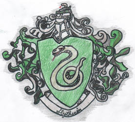 Colored Slytherin Crest