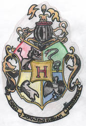 Colored Hogwarts Crest