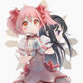 Madoka and Homura | Puella Magi Madoka Magica