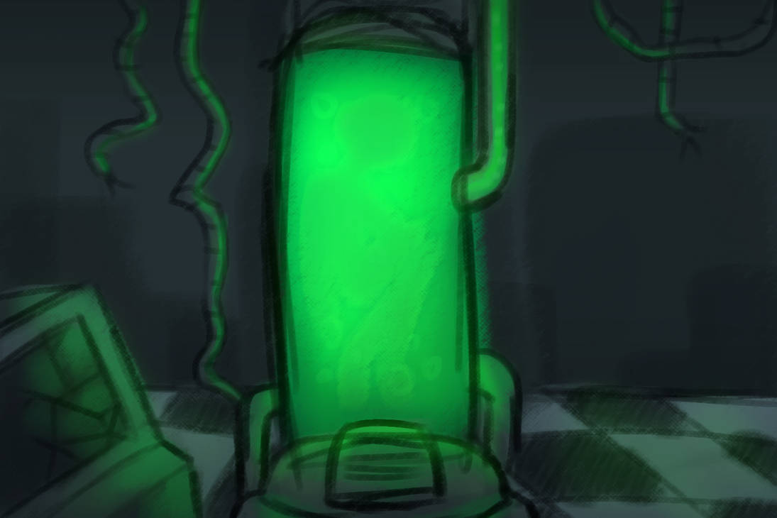 ruined lab concept 1 by drtelephone on DeviantArt