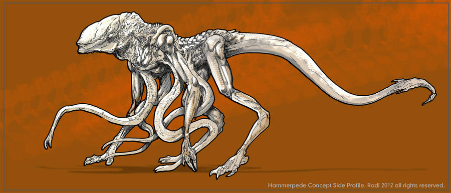 Prometheus: HammerPede Side Profile Concept by Dezarath on DeviantArt