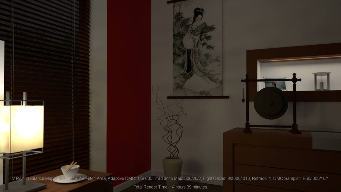 Bedroom Close-Up: Irradiance Map/Light Cache by hgagne
