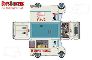 Bob's Burgers Food Truck Paper Toy