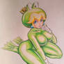 Peach in sexy costume Frog version
