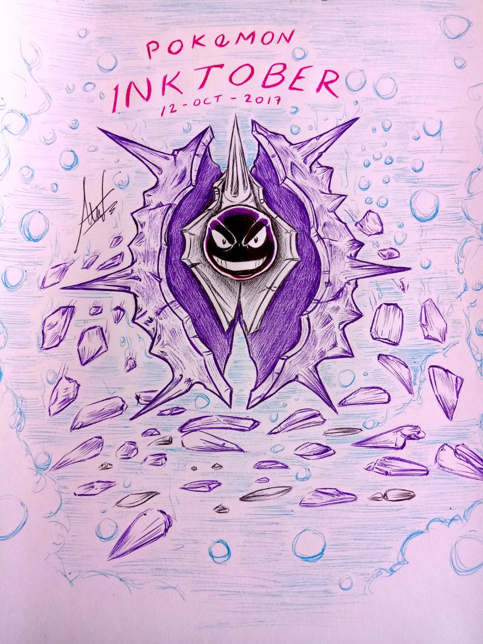 Cloyster Inktober Day 12