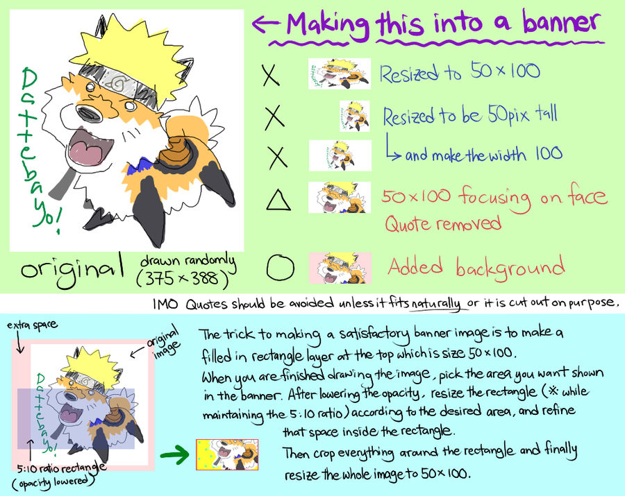 Simple Guidelines of How to Make a Group Banner by MIZZKIE on DeviantArt
