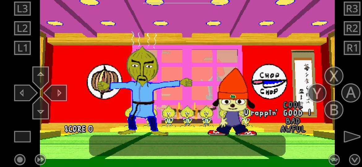 Parappa the rapper stage 2 driving (PS1 game and gameplay) 