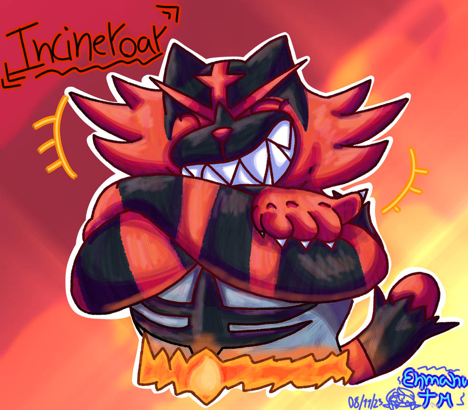 Chibi Incinaroar Enmanu's comeback! Incineroar Fanart by EnmanuTheMarshtomp on DeviantArt