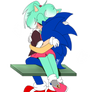Idk how to name this Koralina comforting Sonic ig