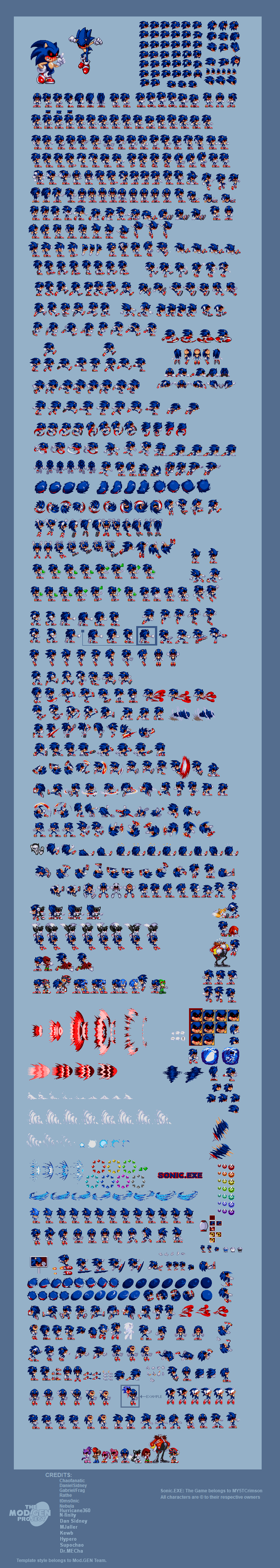 Sonic Exe Exemonster Modern Style Sprites V 4 By Marcelohatsuneblue32 On Deviantart