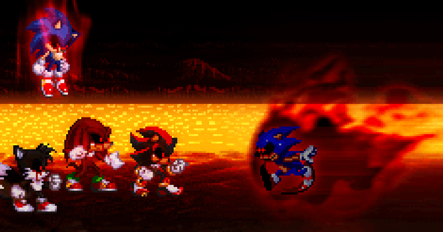 Metal sonic vs Exetior #shadowknight7900 #sonicexe