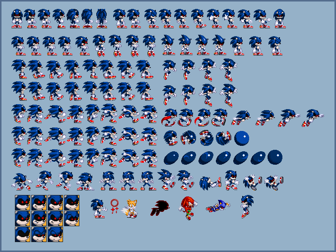 Modern Sonic Sprite Sheet by RedactedAccount on DeviantArt