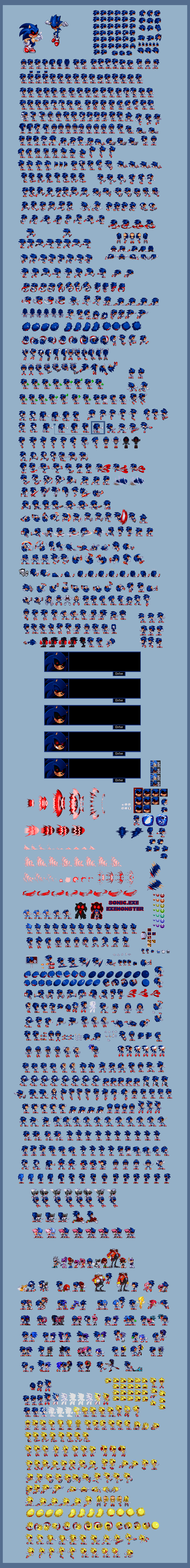 PACK DE SPRITES DO SONIC.EXE MODERNO 