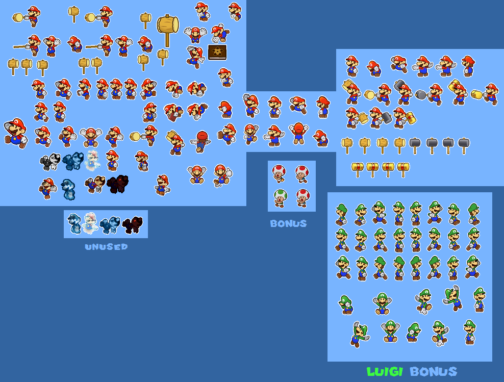 Paper Mario sprites (ML DT/ML PJ size)