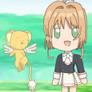 Sakura Kinomoto and Kero-chan (Chibi style)