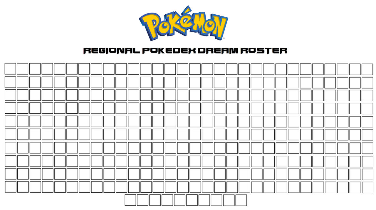 Pokemon Regional Pokedex Dream Roster by ericgl1996 on DeviantArt