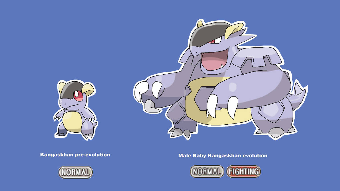 Baby Kangaskhan and its father by ericgl1996 on DeviantArt