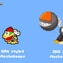 GBA style Mechakoopa and 3DS style Mecha-Chomp