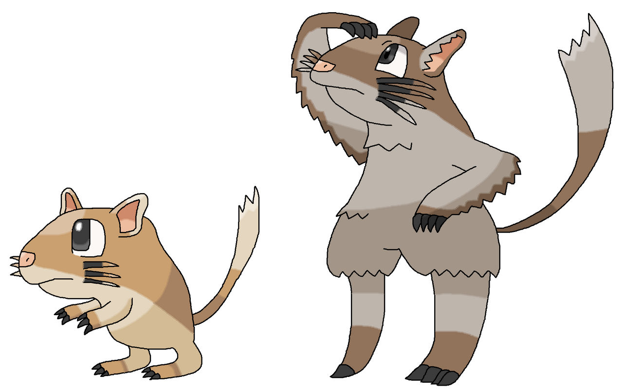 Gerbil Pokemon Line (Fakemon Design) by ericgl1996 on DeviantArt