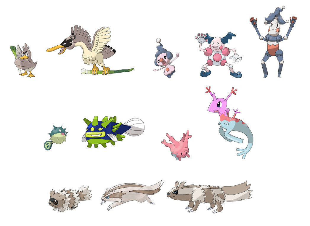 Pokemon line with regular evolutions by ericgl1996 on DeviantArt