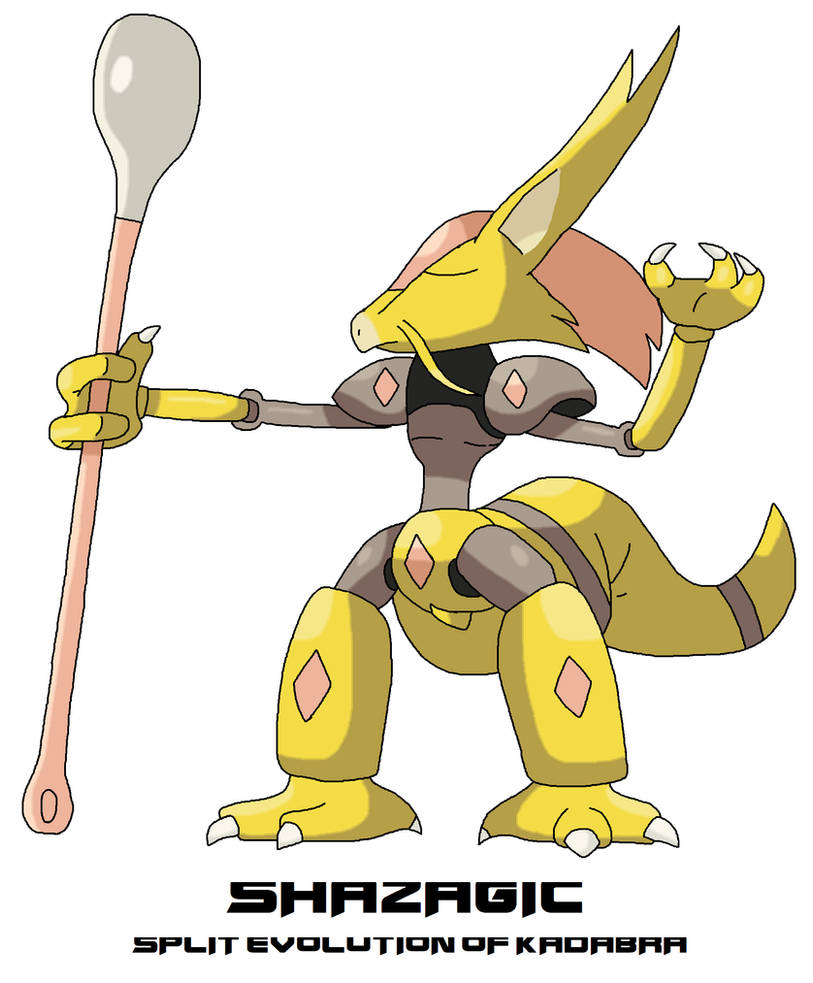 Shazagic (Kadabra's Split Evolution) by ericgl1996 on DeviantArt