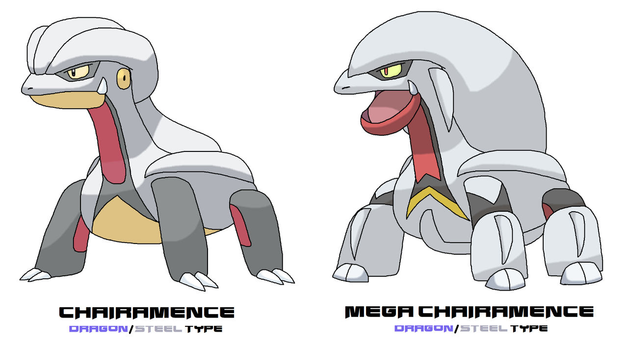 Chairamence (Shelgon's Split Evolution) by ericgl1996 on DeviantArt