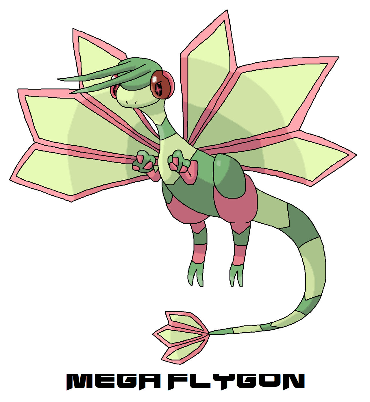 Mega Flygon (Flygon's Mega Evolution) by ericgl1996 on DeviantArt