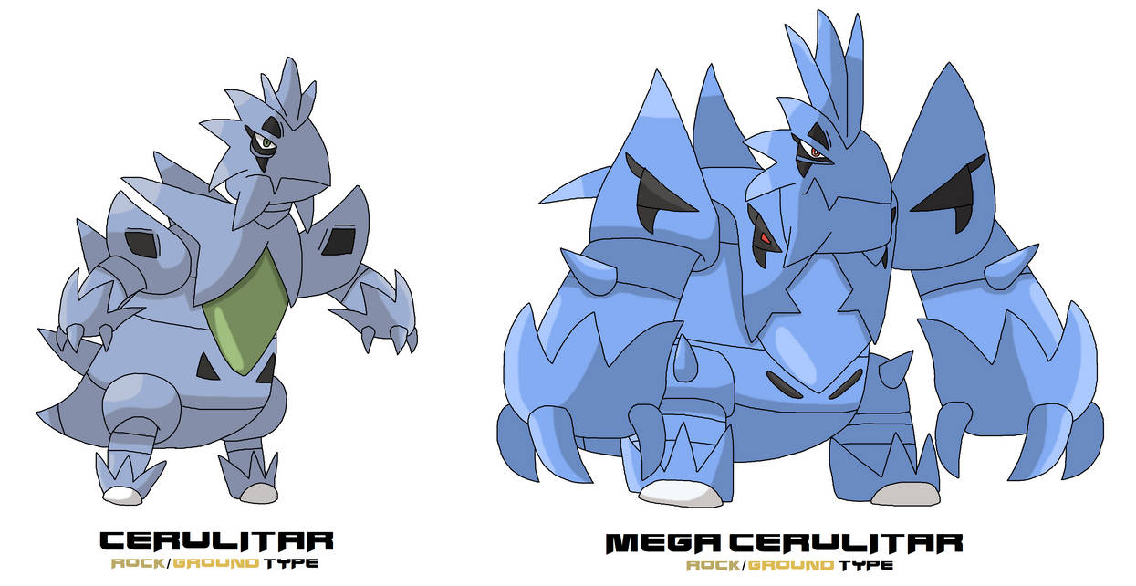 Cerulitar (Pupitar's Split Evolution) by ericgl1996 on DeviantArt