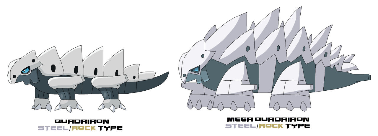 Quadriron (Lairon's Split Evolution) by ericgl1996 on DeviantArt