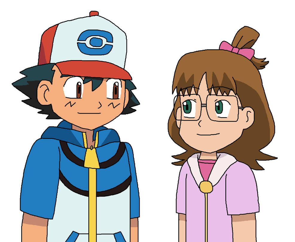 Ash meets Shinko by ericgl1996 on DeviantArt