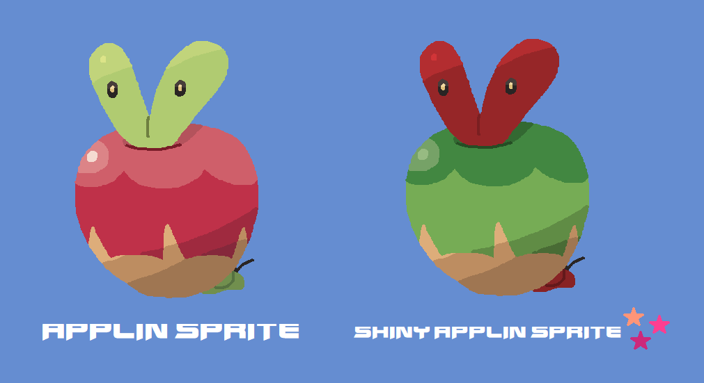 Pre-Rendered Applin sprites by ericgl1996 on DeviantArt
