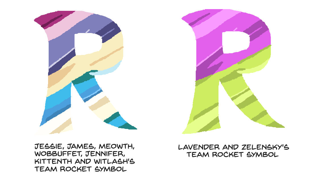 Two different kinds of Team Rocket symbols by ericgl1996 on DeviantArt