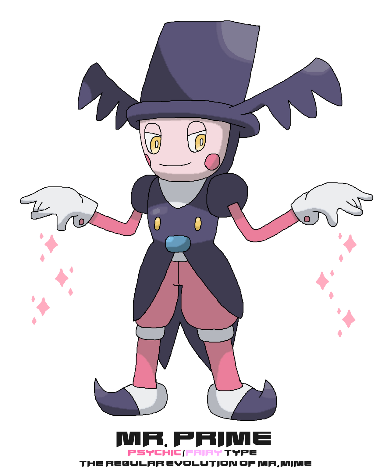 Mr. Prime (Regular evolution of Mr. Mime) by ericgl1996 on DeviantArt