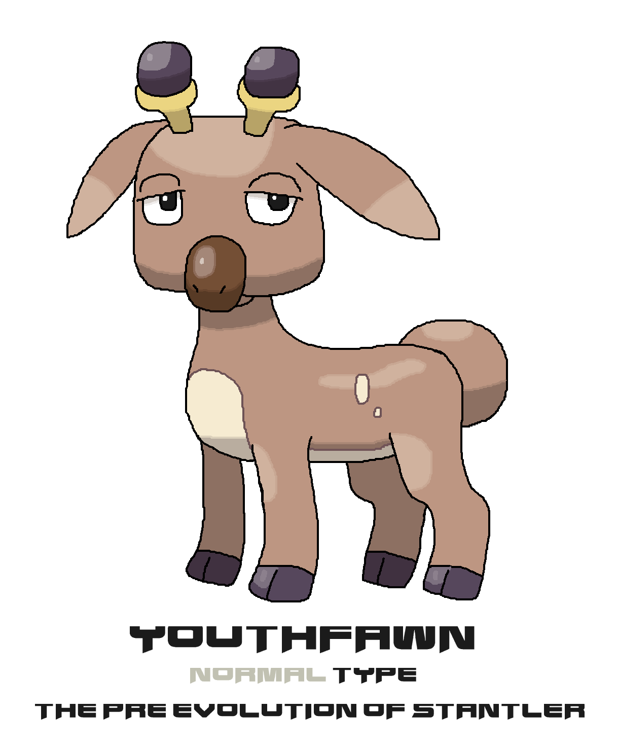 Youthfawn (Preevolution of Stantler) by ericgl1996 on DeviantArt