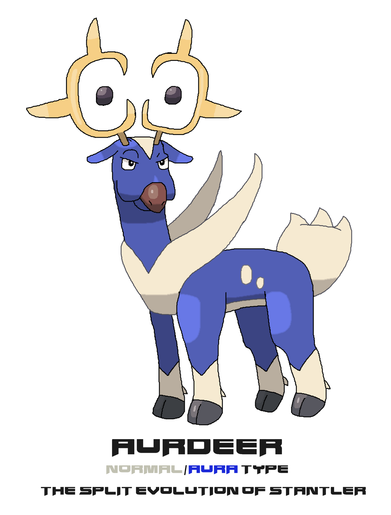 Aurdeer (Split evolution of Stantler) by ericgl1996 on DeviantArt