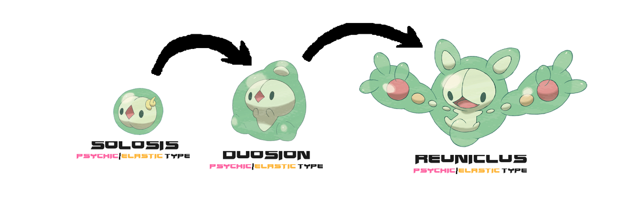 Solosis line gained the Elastic type by ericgl1996 on DeviantArt