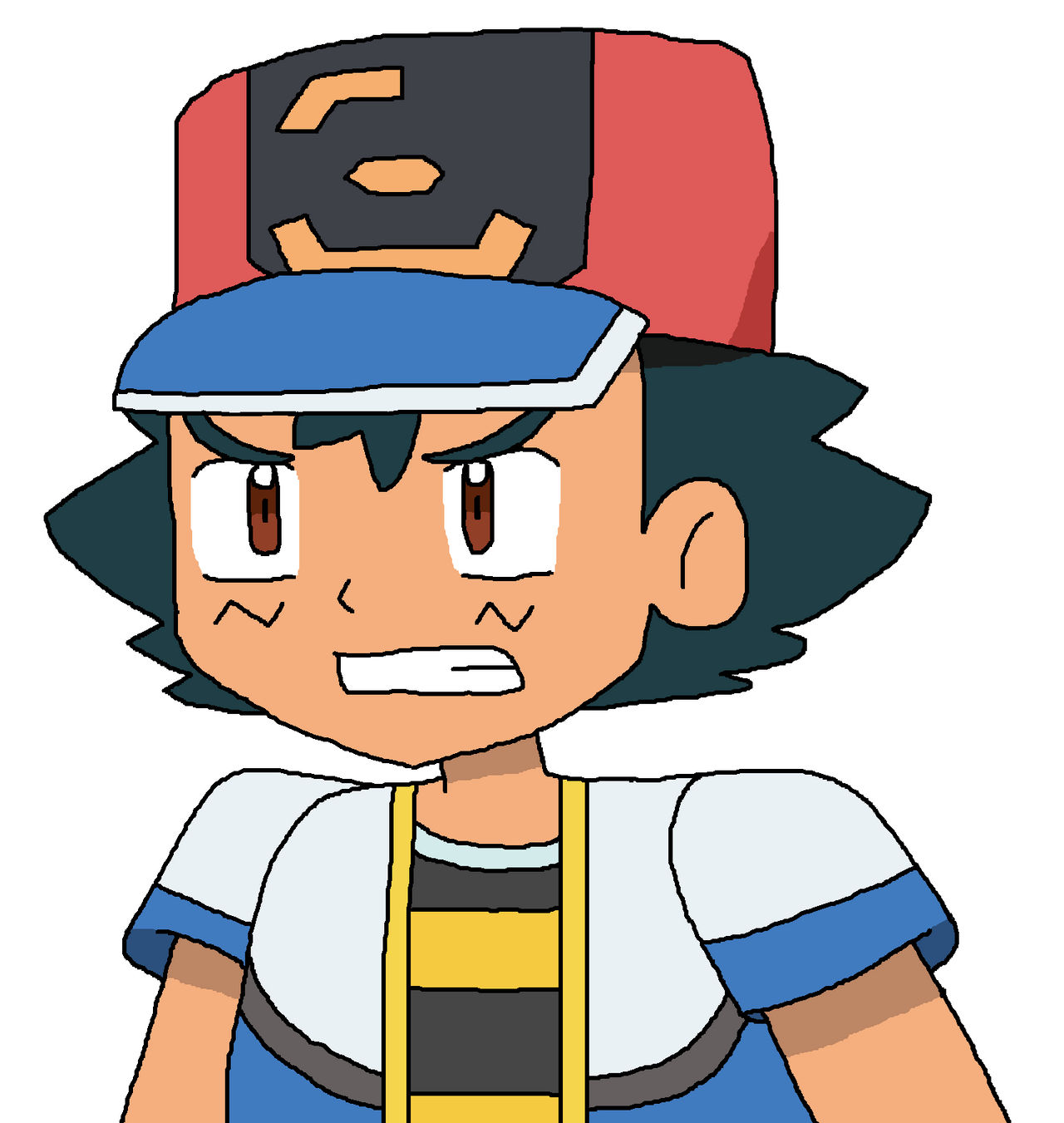 Ash's Angry Expression by ericgl1996 on DeviantArt