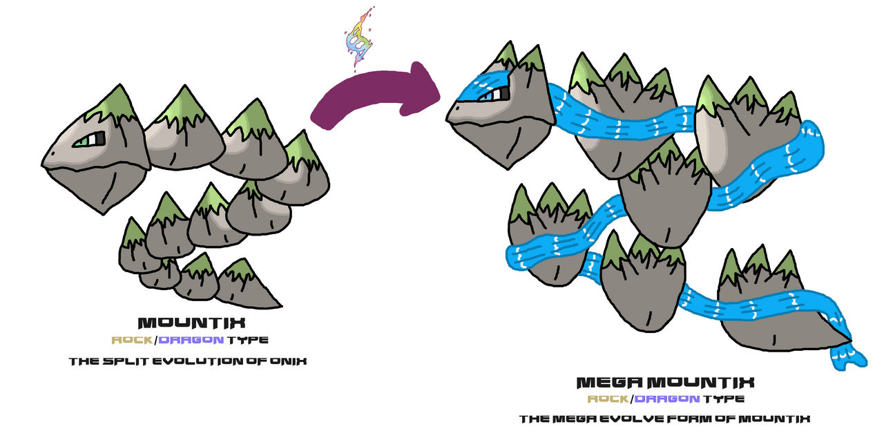 Mountix (Split evolution of Onix) by ericgl1996 on DeviantArt