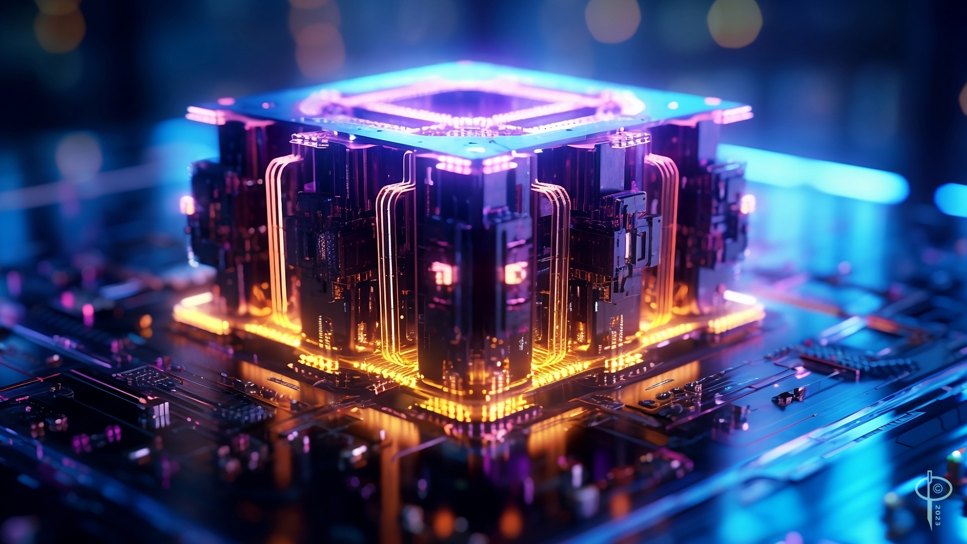 Quantum Computer Processor Background Quantum CPU by helot on DeviantArt