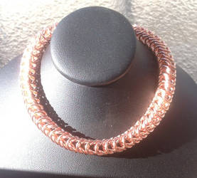 Man's All Copper Chain Chainmaille Bracelet