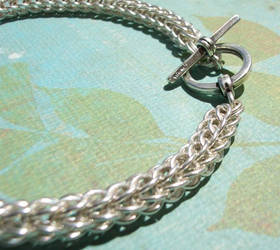 Sterling Silver Persian Unise Chainmaille Bracelet