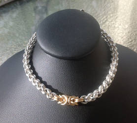 Silver and Gold Petite Bracelet