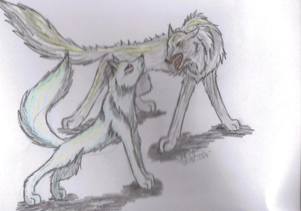Two Wolves Drawing Base two wolves by Wolf-of-HeAveN on DeviantArt