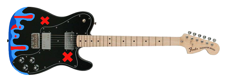 Fender Deryck Whibley Telecaster Deluxe by JackAdamen on DeviantArt