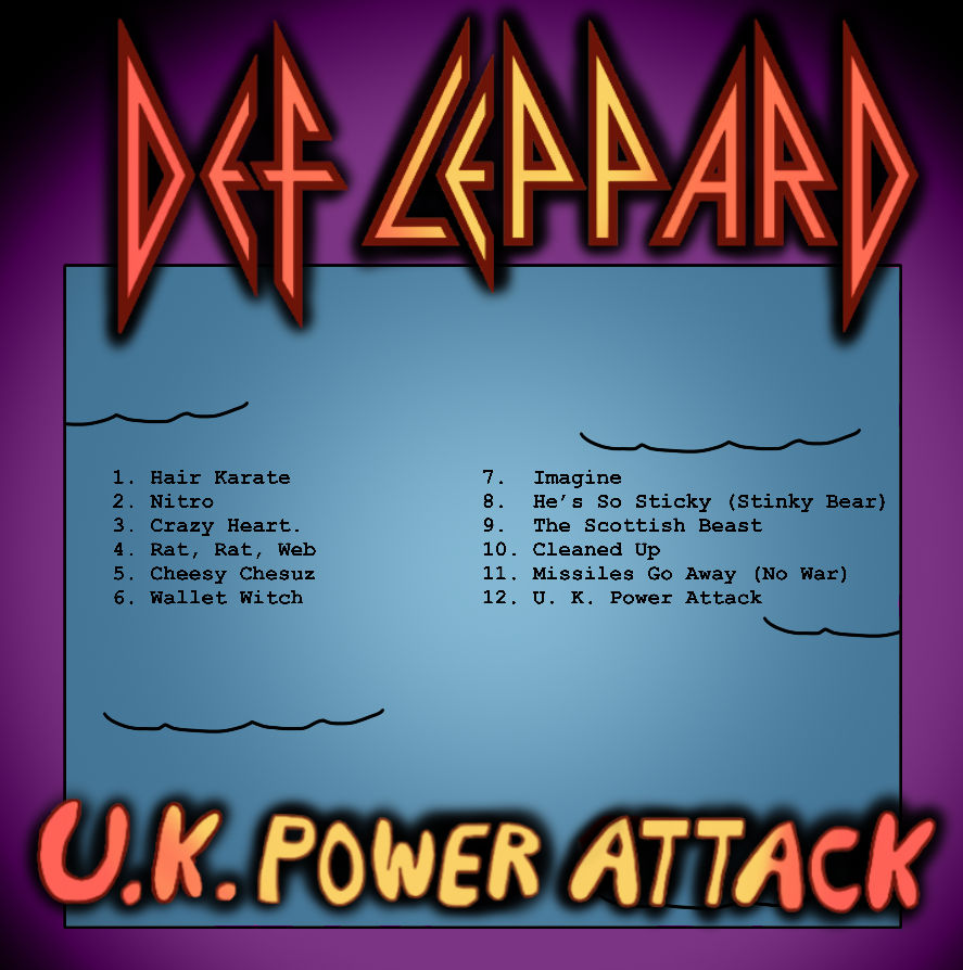 Booklet Disattack Lp Def Leppard - U. K. Power Attack (Back Album) by JackAdamen on DeviantArt